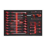 Teng Tools Screwdriver Set Mixed FOAM4X4 122 Pieces