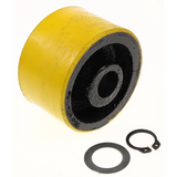 Sealey Front wheel 'yellow', fixed, c/w fixings (D:72 W:43 B:18) 3040AY.09