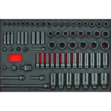 Teng Tools 3/8" & 1/2" Impact Socket Set FOAM4X4 73 Pieces