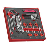 Teng Tools Ball Point Hex & TX Key Set FOAM2 42 Pieces