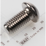 Sealey Button Head Socket Screw M12 X 25 Zinc BHSS1225.S