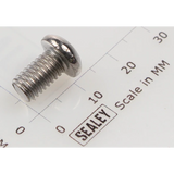 Sealey Button head socket screw m6x10 zinc BHSS610.S