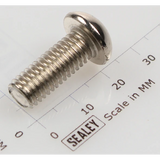 Sealey Button head socket screw m8x20 zinc BHSS820.S