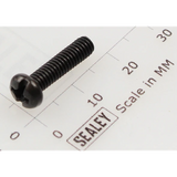 Sealey Machine screw pan head phillips m4x16mm black MSP416.SB