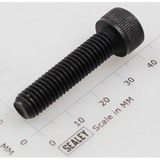 Sealey Socket head cap screw m8x35 black SCB835.SB