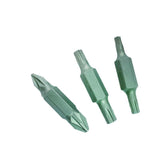 Teng Tools 1/4" Double Ended PZ Bits PZ0 x PZ3 5 pcs