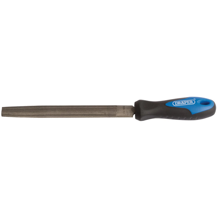 Draper Soft Grip Engineers Half Round File and handle 150-300mm