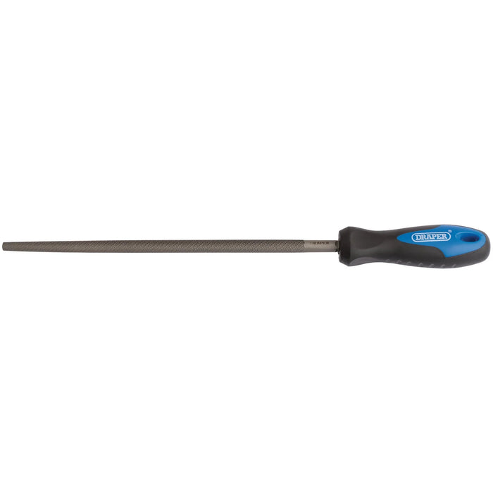 Draper Soft Grip Engineers Round File and handle 150-250mm