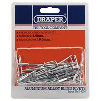 Draper Blind Rivets, 4 x 15.8mm (50 Piece) 14010