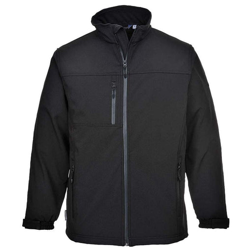 Portwest Softshell Jacket - Black - XX Large Portwest - Town Tools 