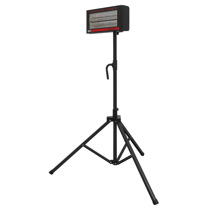Sealey Infrared Quartz Heater with Tripod Stand 230V 1.2kW IR12CT Sealey - Town Tools 