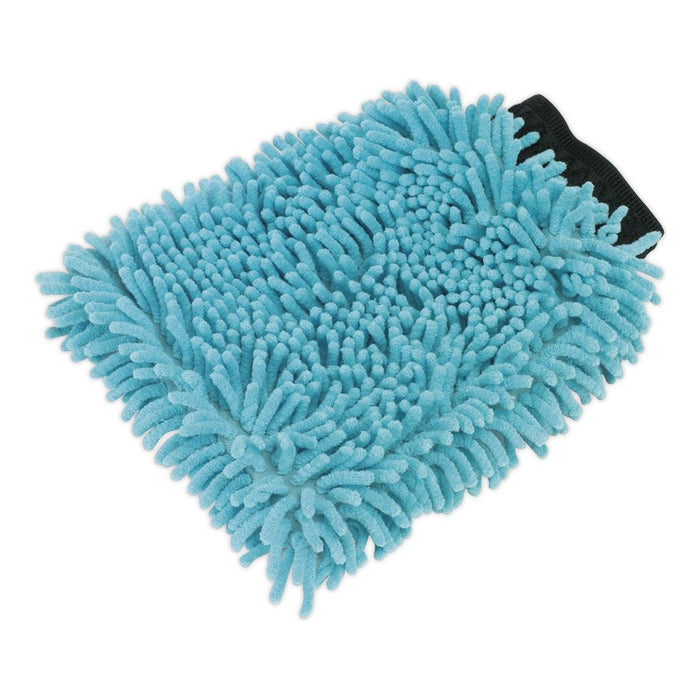 Sealey Shaggy Microfibre Mitt 2-in-1 CC77 Sealey - Town Tools 