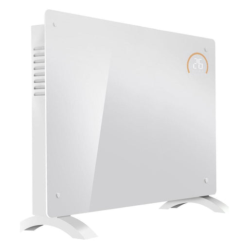 Baridi 2000W Electric Glass Panel Heater with 24/7 Timer, Remote Control & Wi-Fi - White Baridi - Town Tools