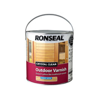 Ronseal Crystal Clear Outdoor Varnish Satin 2.5 litre