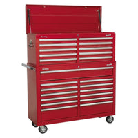 Sealey Tool Chest Combination 23 Drawer with Ball-Bearing Slides Red