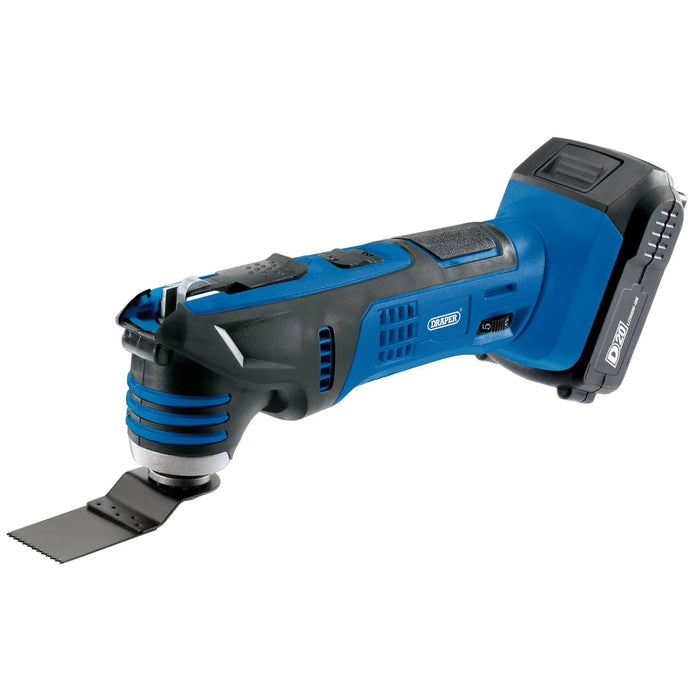 D20 20V Oscillating Multi-Tool, 1 x 2.0Ah Battery, 1 x Charger - D20OMT3DEGSET