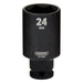 Draper Draper HI-TORQ Metric Deep Impact Socket, 3/8" Sq. Dr., 24mm Draper - Town Tools