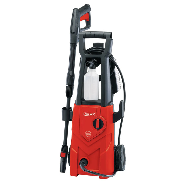 Draper 230V Pressure Washer, 1600W, 135Bar, Red - PW1600/90D/RED
