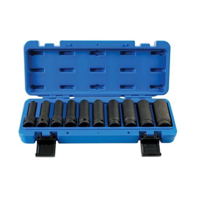 Laser Deep Impact Socket Set 1/2"D 10pc 7041