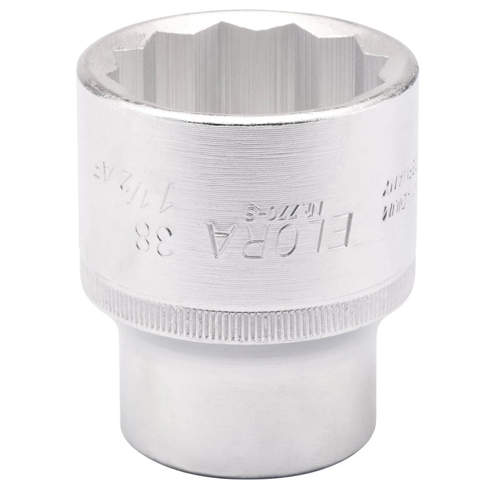 Elora Bi-Hexagon Socket, 38mm-1.1/2" 3/4" Sq. Dr. - 770-S 38 / 1.1/