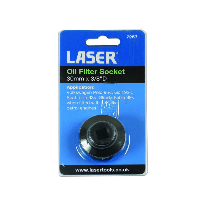Laser Oil Filter Socket 3/8"D - 30mm 7257