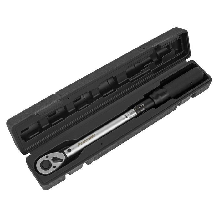 Sealey Premier Premier Micrometer Style Torque Wrench 1/2"Sq Drive 40-210Nm Sealey Premier - Town Tools 