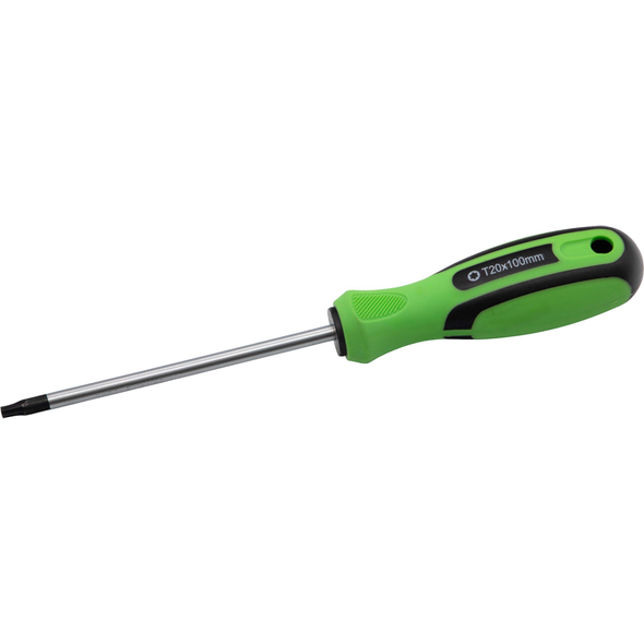 Sealey Trx-Star Screwdriver T20 x 100mml (Black/Green)