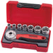 Teng Tools 1/4" Socket Set 6 pt 8 Pieces Teng Tools - Town Tools 