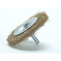 Lessmann DIY Wheel Brush 75 x 10mm, 0.25 Brass Wire