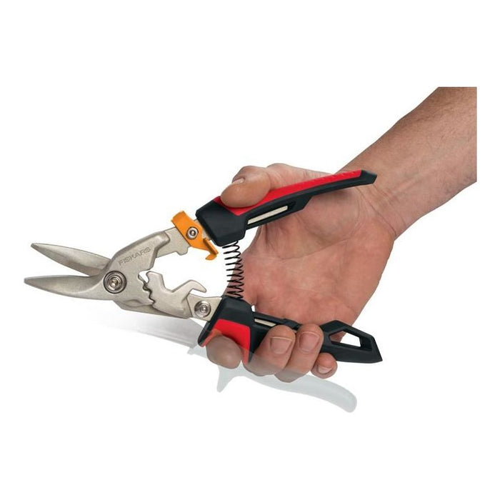 Fiskars PowerGear™ Aviation Snips Left Cut 250mm (10in) Fiskars - Town Tools