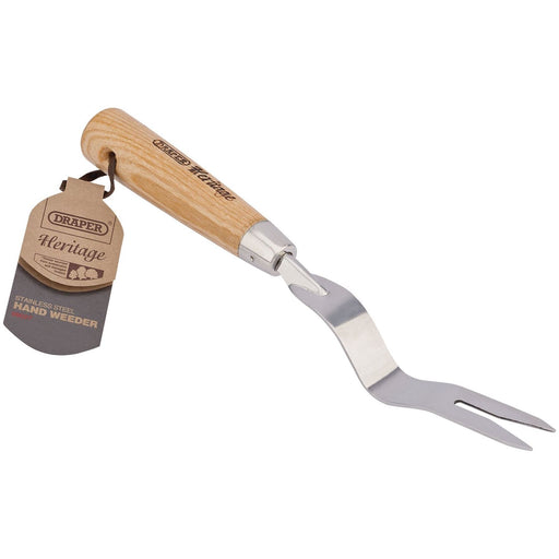 Draper Heritage Stainless Steel Hand Weeder with Ash Handle 99027 Draper - Town Tools 