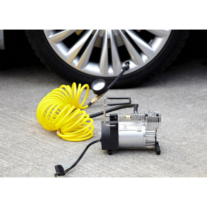 Ring RAC900 Heavy Duty Tyre Inflator, Air Compressor with 7m extendable airline Ring Automotive - Town Tools 