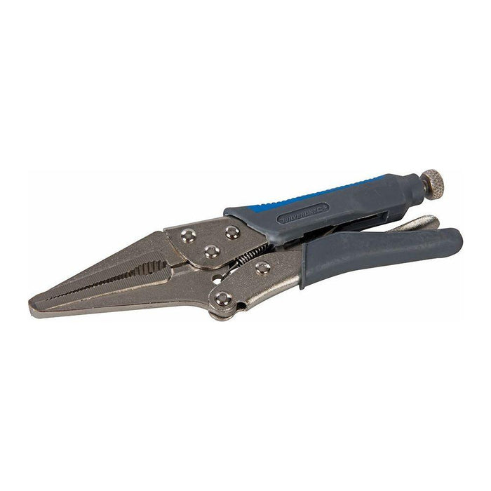 Silverline Self Locking Soft-Grip Long Nose Pliers 165mm Silverline - Town Tools 