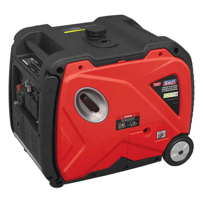 Sealey 3500W Inverter Generator 4-Stroke Engine 230V G3500I Sealey - Town Tools 