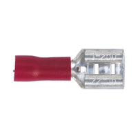 Sealey Push-On Terminal 6.3mm Female Red Pack of 100 RT21
