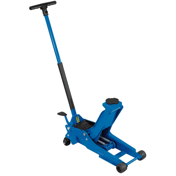 Draper Expert Professional Low Profile Garage Trolley Jack, 3 Tonne, Blue