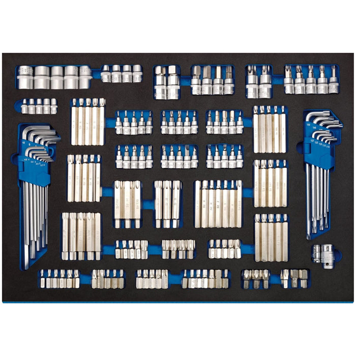 Draper Bit Set in Full Plus Drawer EVA Insert Tray (167 Piece) 63516