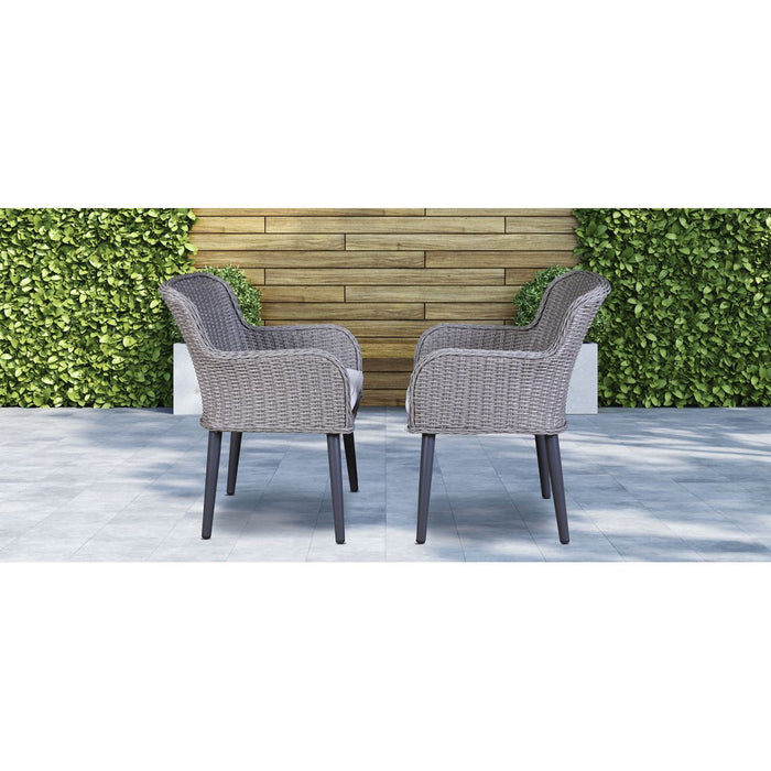 Dellonda Buxton Rattan Wicker Outdoor Chairs Set 2pc DG76