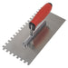 Sealey Stainless Steel 8mm Notched Trowel with Rubber Handle 270mm T7808 Sealey - Town Tools 