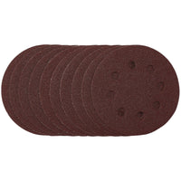 Draper Sanding Discs, 115mm, 80 Grit, Hook & Loop (Pack of 10) 53499