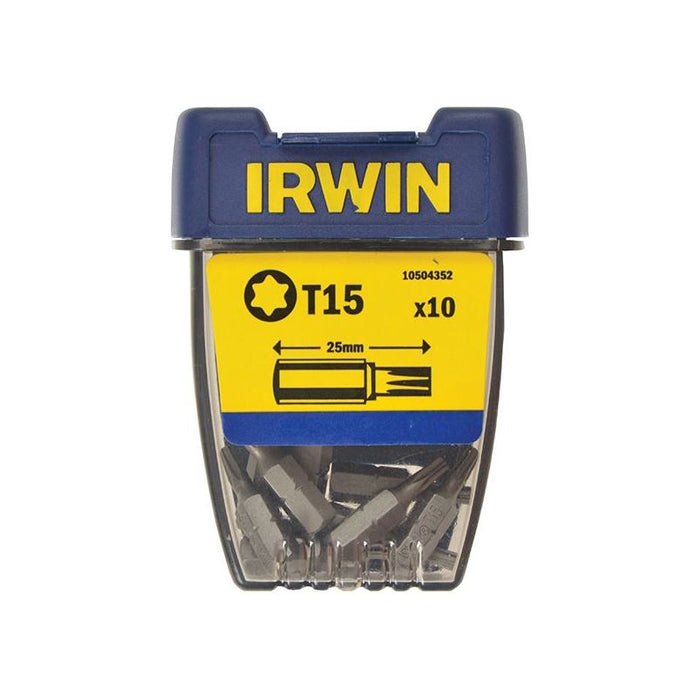Irwin® TORX Insert Bits TX15 25mm (Pack 10) IRWIN® - Town Tools