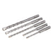 Silverline SDS Plus Masonry Drill Bit Set 5pce 5pce Silverline - Town Tools 