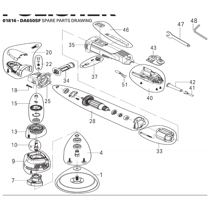 Draper Front Cover Assembly YDA650SF-13