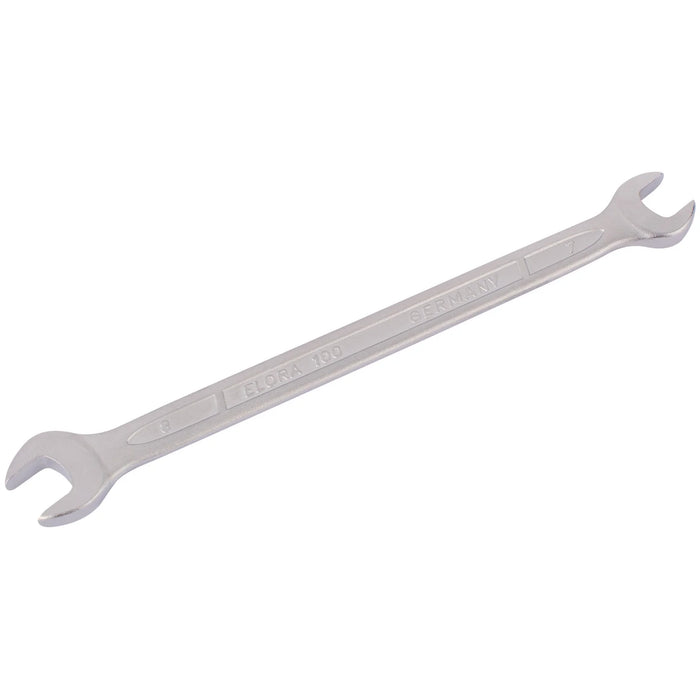 Elora Long Metric Double Open End Spanner, 7 x 8mm - 100-7x8