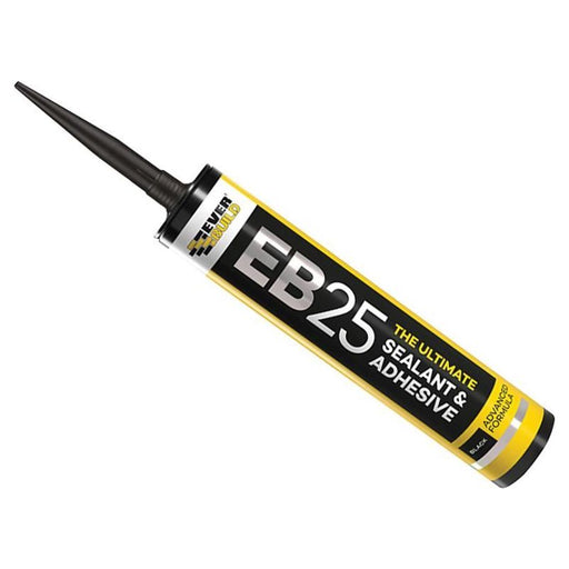 Everbuild Sika EB25 Hybrid Sealant Adhesive Black 300ml Everbuild Sika - Town Tools
