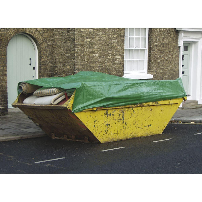 Sealey Tarpaulin 1.73 x 2.31m Green TARP68G Sealey - Town Tools 