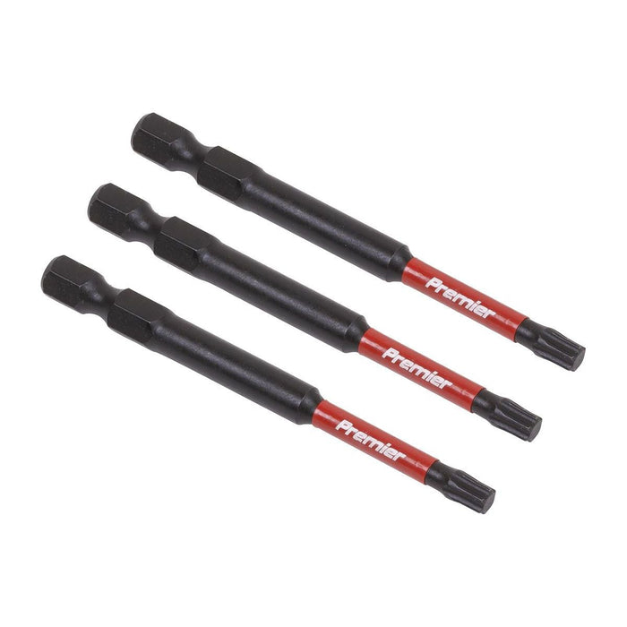 Sealey TRX-Star* T25 Impact Power Tool Bits 75mm 3pc AK8268 Sealey - Town Tools 