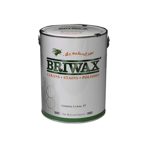 Briwax Wax Polish Original Medium Brown 5 litre Briwax - Town Tools