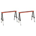 Sealey Fold Down Trestle with Adjustable Legs - Pair FTAL12 Sealey - Town Tools 