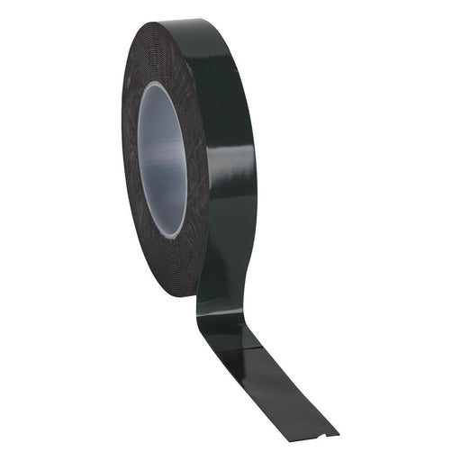 Sealey Double-Sided Adhesive Foam Tape 25mm x 10m Green Backing DSTG2510 Sealey - Town Tools 